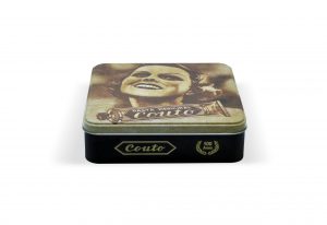 Coffret em caixa metálica - tabuleiro em espuma - embalagem de metal