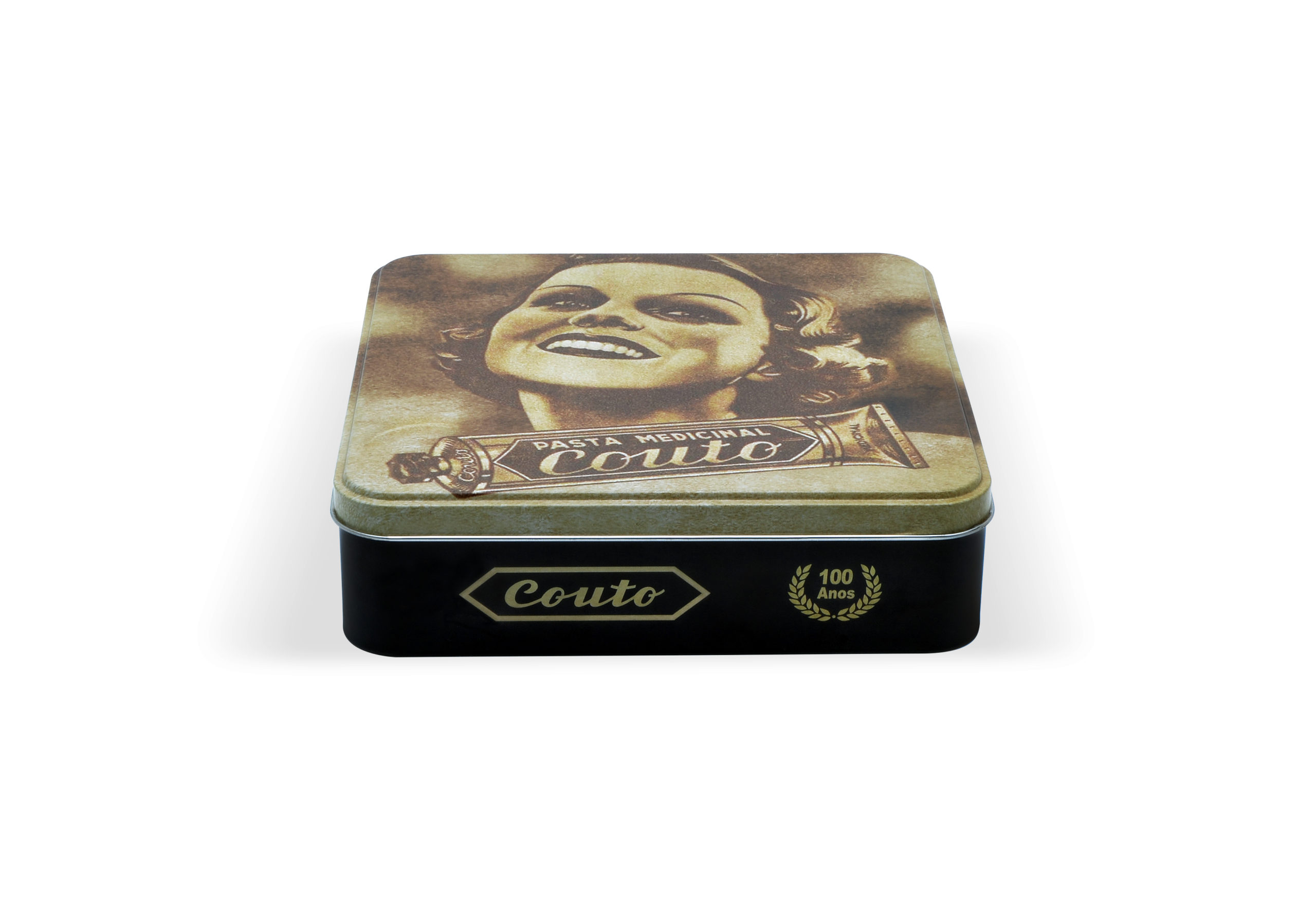 Coffret em caixa metálica