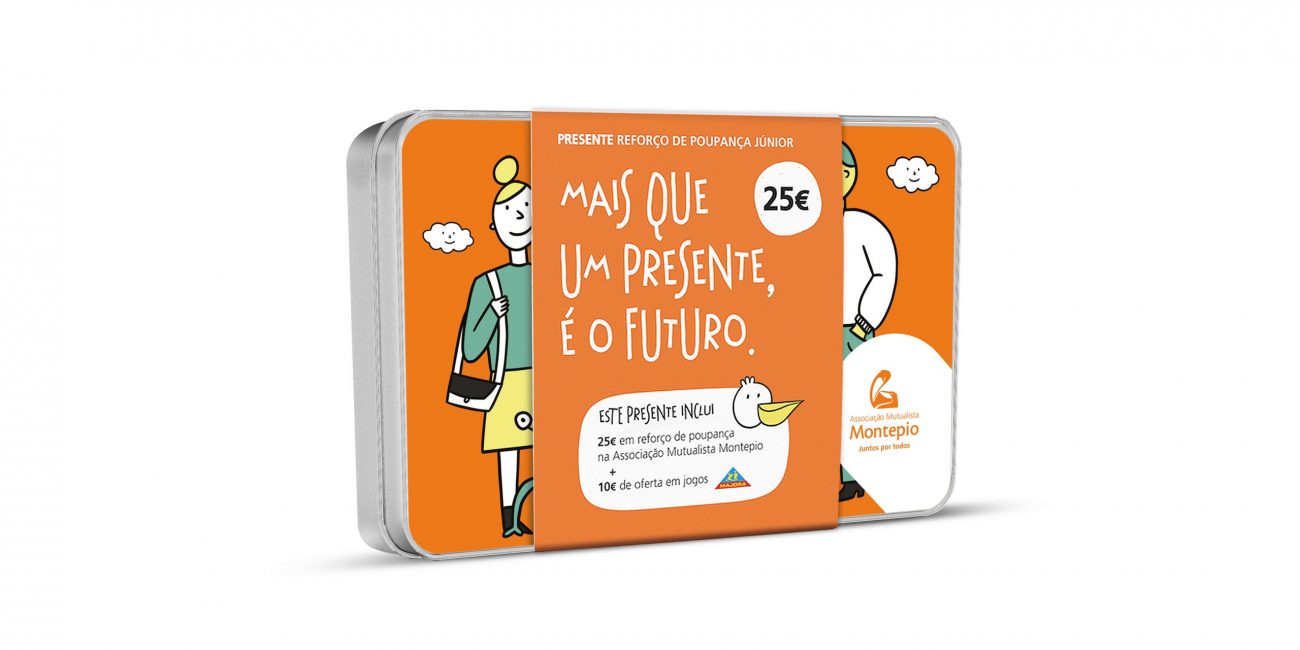 Embalagem de metal personalizada para o Banco MONTEPIO